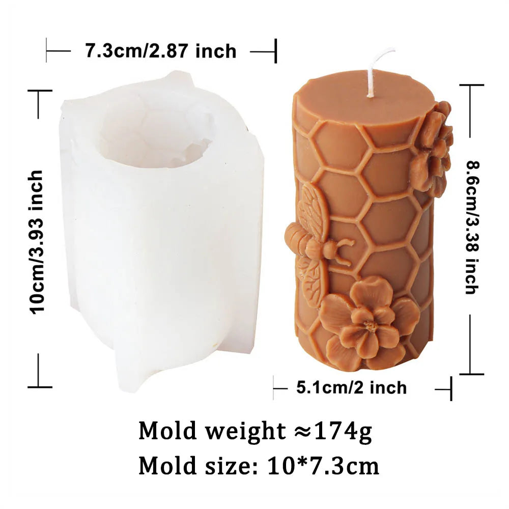 DIY Honeycomb Flower Candle Mould