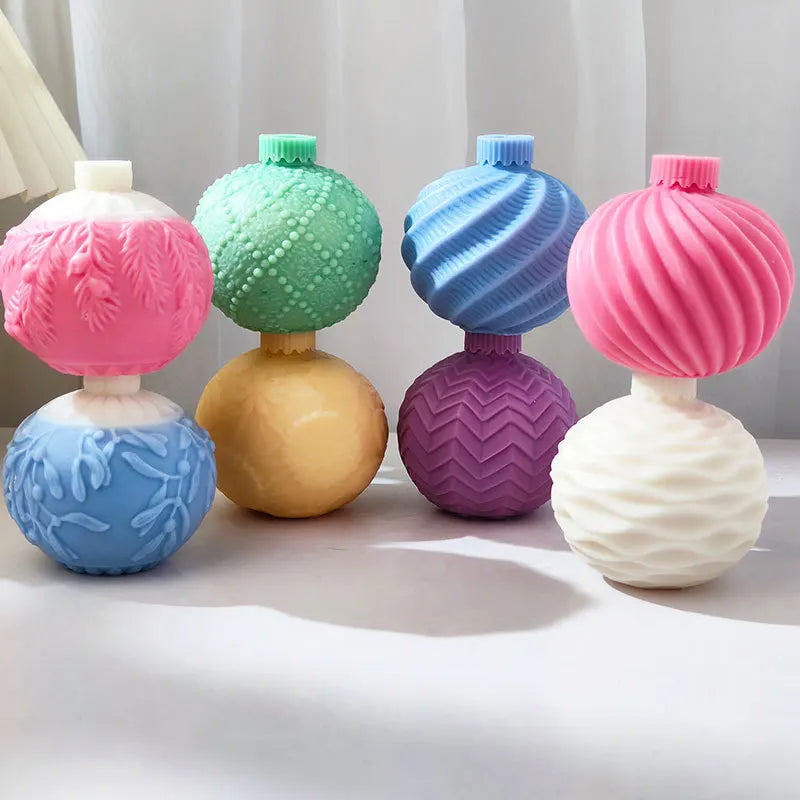 Christmas Ball Candle Silicone Mould