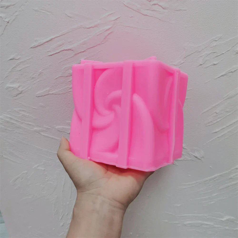 Windmill Square Cube Candles Mould