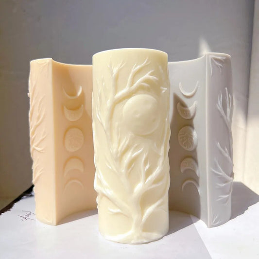 Moon Phases Pillar Candle Mould