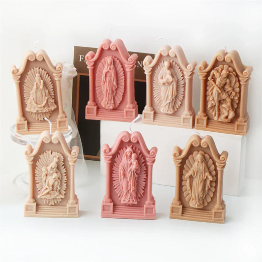 Holy Saints Catholic Prayer Candle Moulds