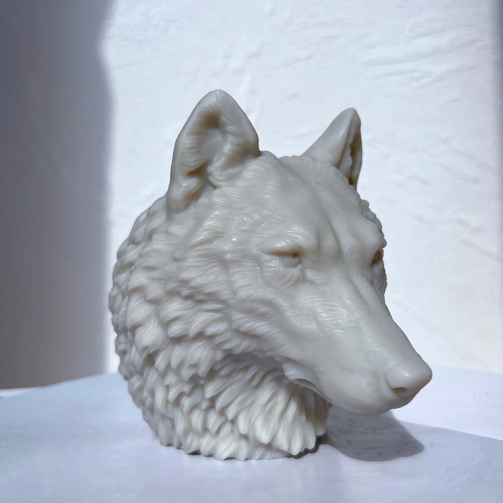 Wolf Head Candle Silicone Mould