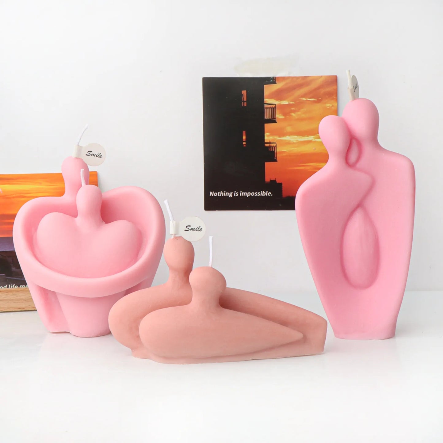 Nordic Couple Silicone Candle Mould
