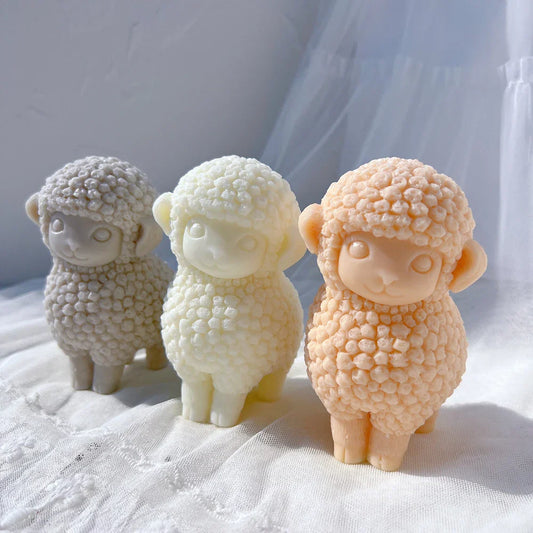 Cute Sheep Silicone Candle Mould