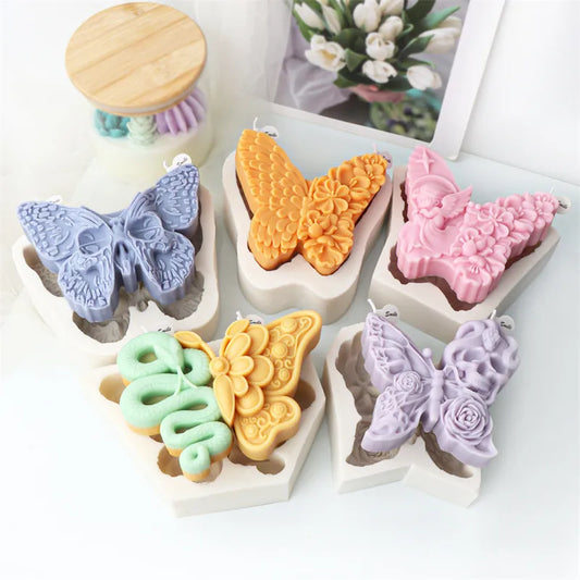 Unique Butterfly Candle Moulds Silicone