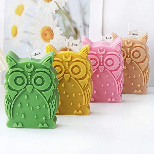 Cartoon Owl Silicone Candle Mould