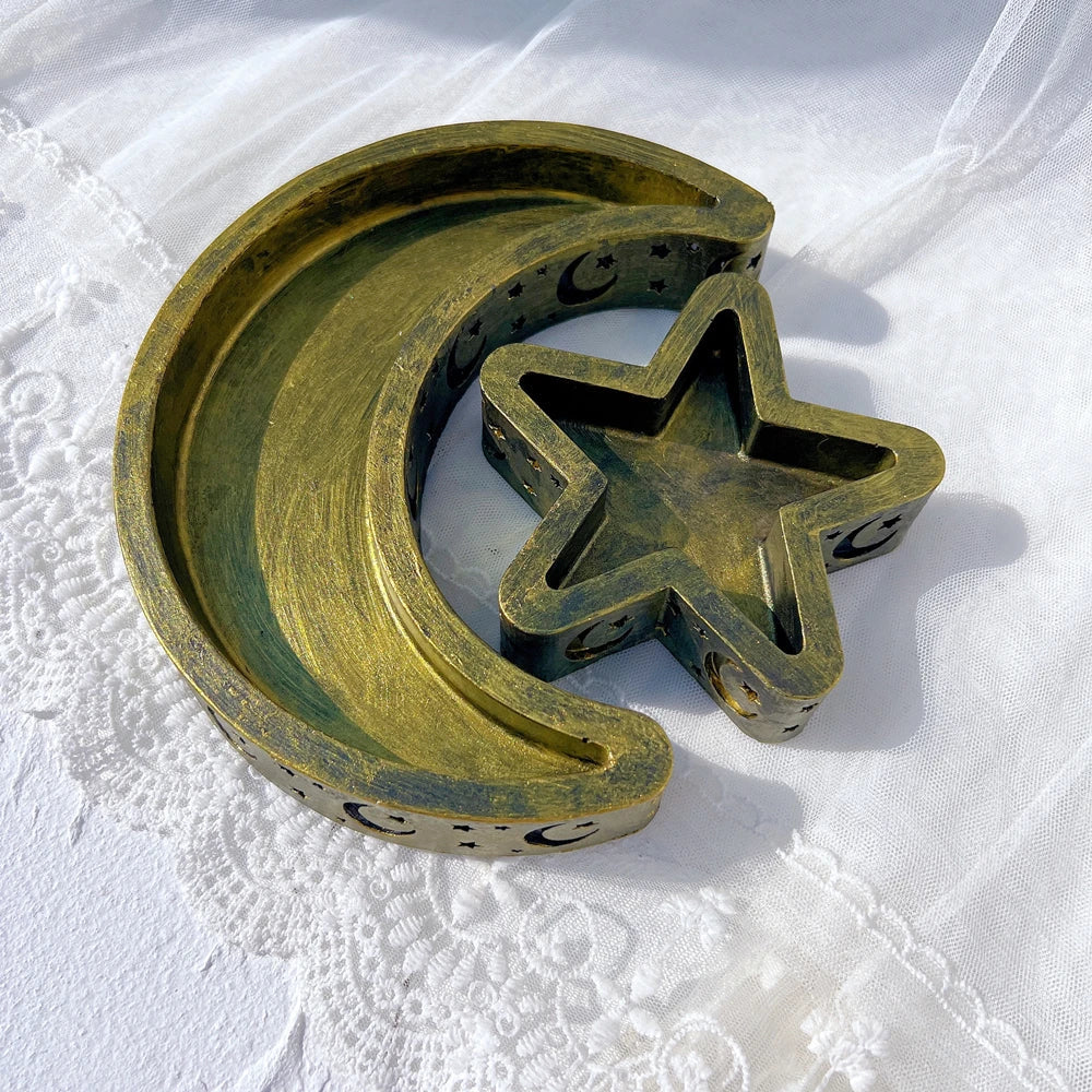 Eid Mubarak Candle Vessel Mould - Moon & Star