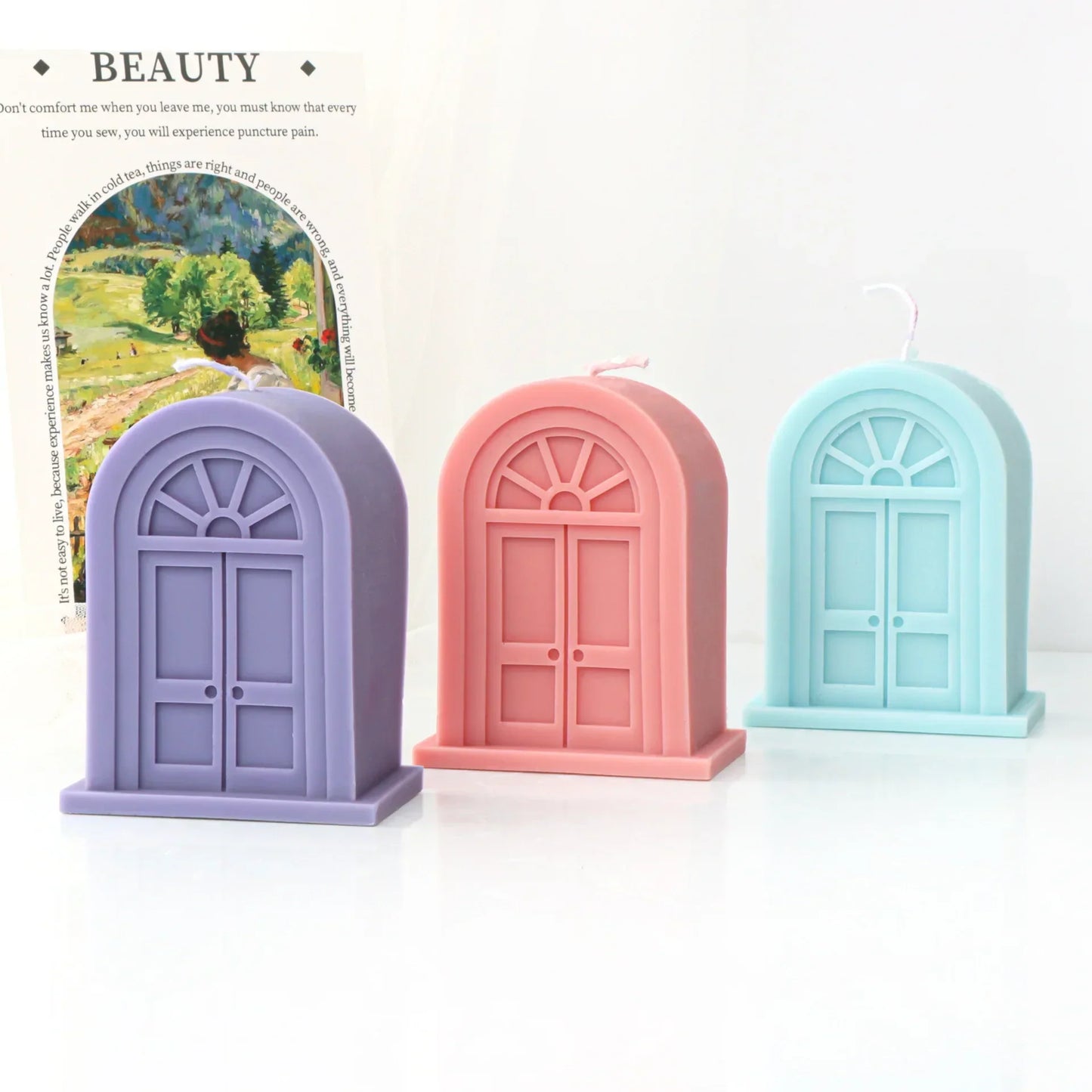 Doors And Windows Silicone Mould for Candles