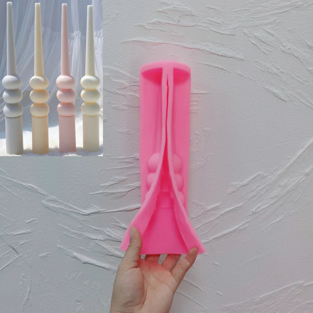 24CM Tall Taper Spiral Candle Mould