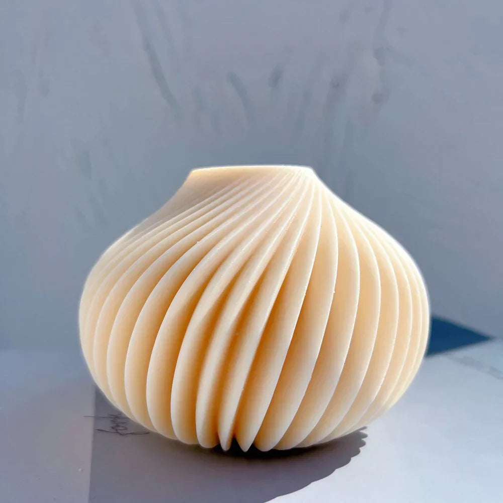 Geometric Spiral Ball Silicone Candle Mould