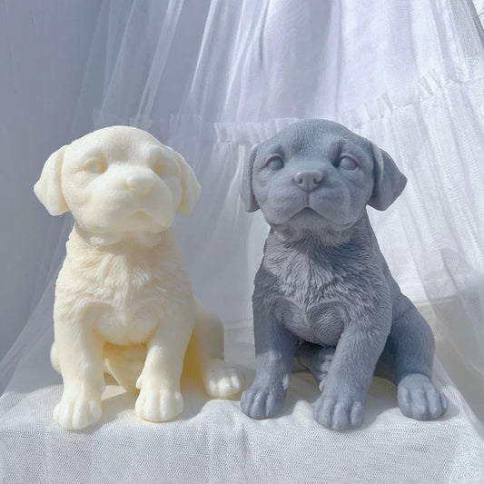 Labrador Puppy Dog Candle Mould