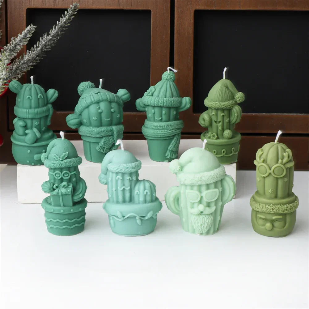 Christmas Cactus Silicone Candle Moulds