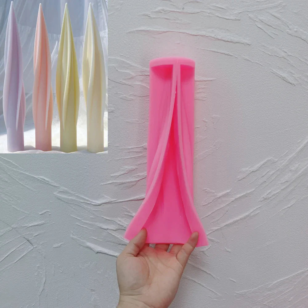 24CM Tall Taper Spiral Candle Mould