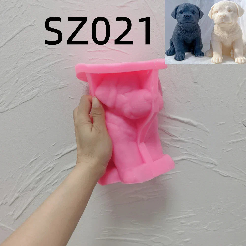 Rottweiler Puppy Dog Candle Mould