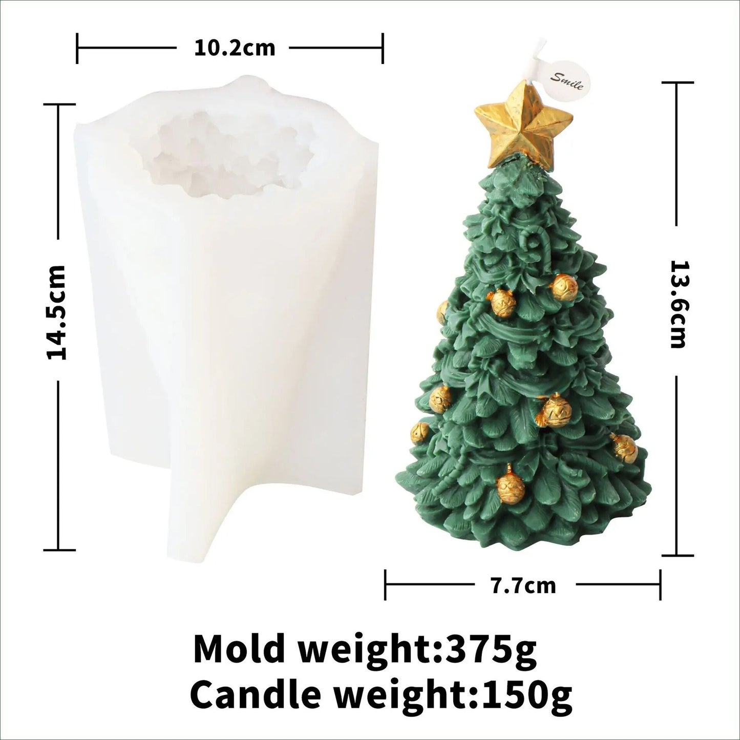 New Christmas Tree Candle Moulds