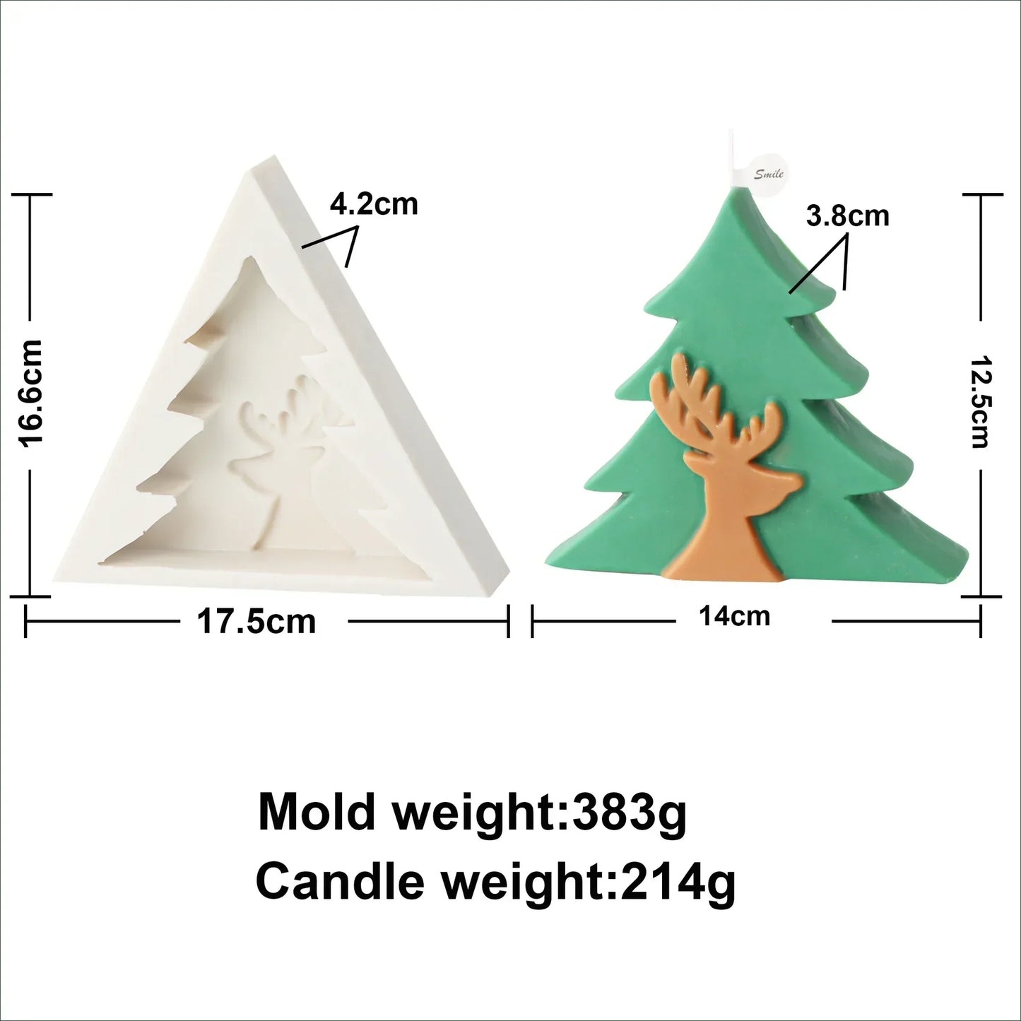 Christmas Joy Candle Moulds