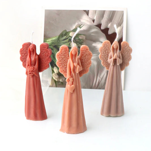 3D Angel Girls Candle Silicone Candle Mould