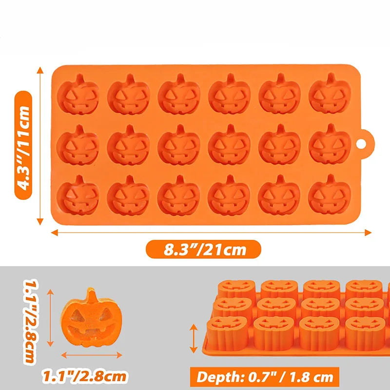Halloween Pumpkin Decoration Silicone Mould