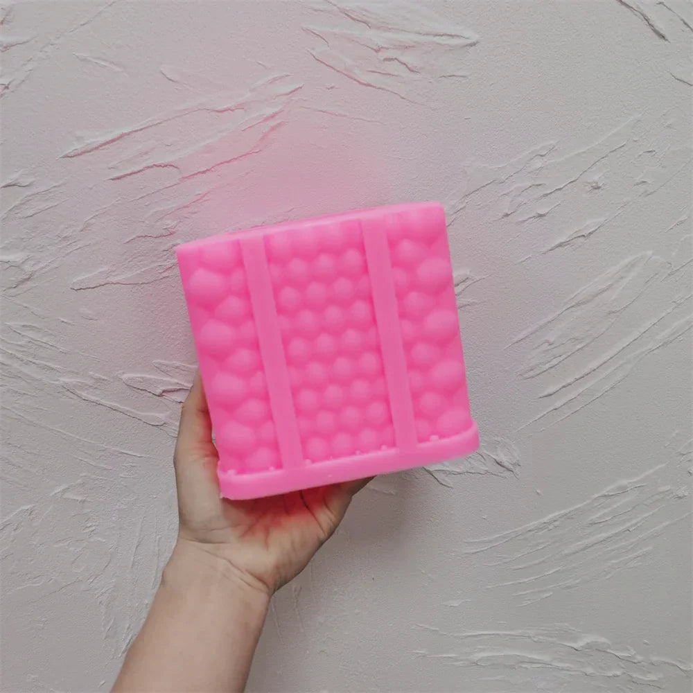 Geometric Square Raindrop Cube Candle Mould