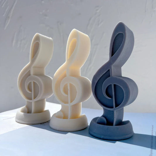 Music Symbol Unique Silicone Candle Mould