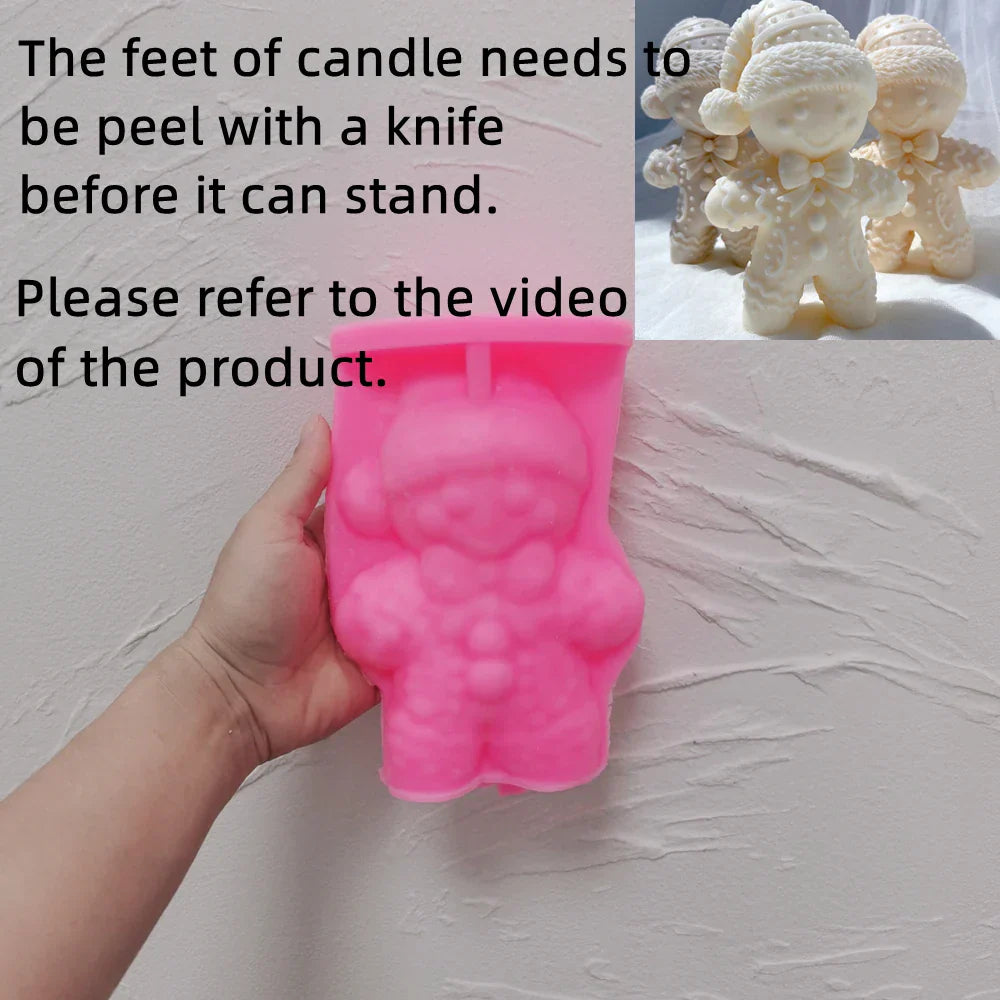 Gingerbread Man Candle Mould
