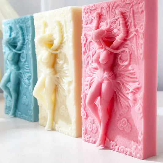 3D Sculpted Beauty Body Candle Silicone Mould