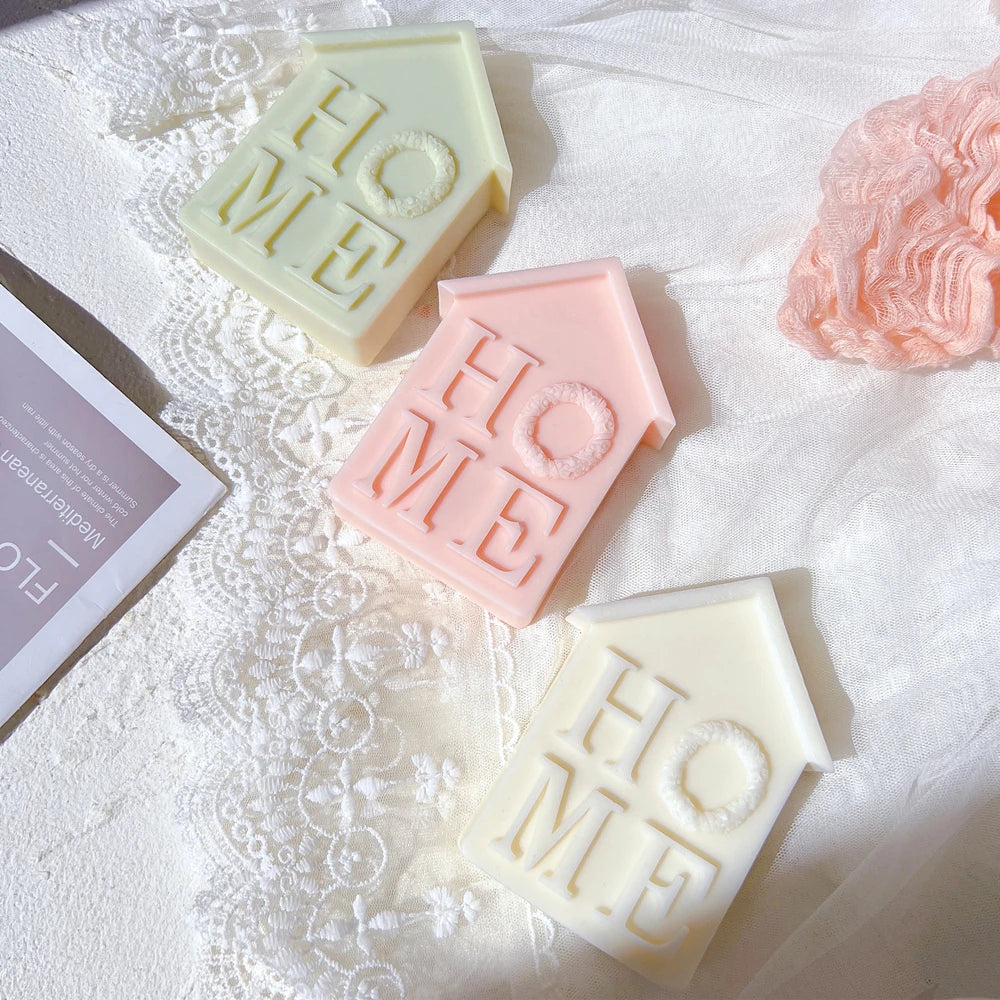 House Shape Christmas Home Letter Candle Moulds