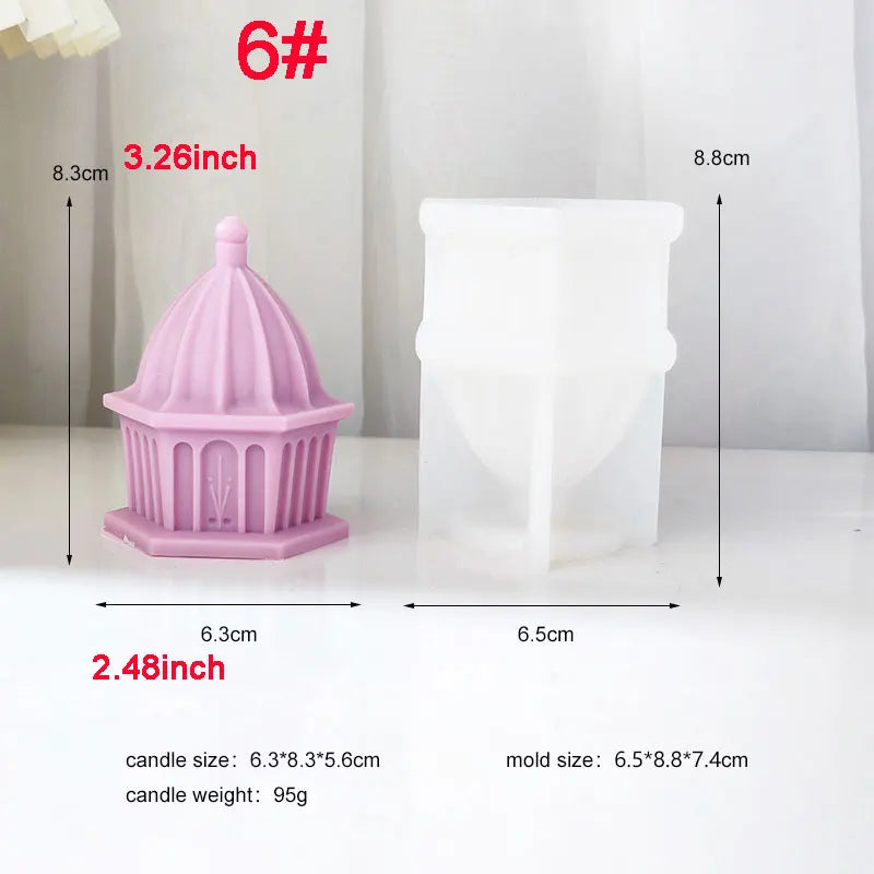 Architectural Dome Candle Mould