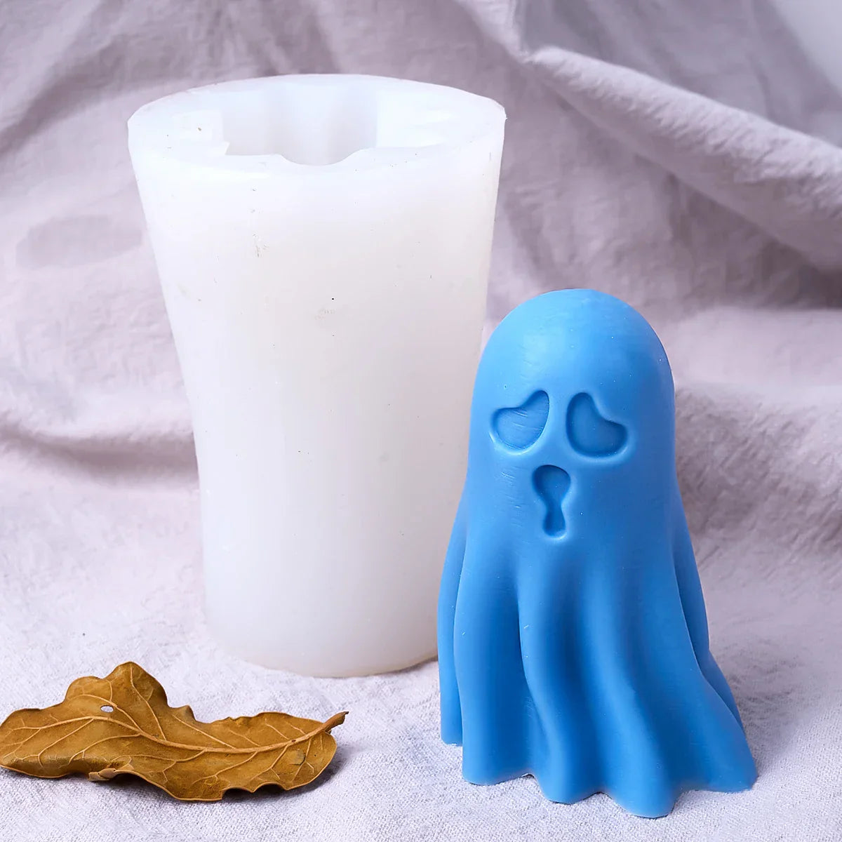 DIY Halloween Ghost Candle Mould - 3D Pumpkin & Ghost