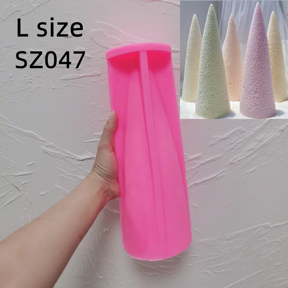 27CM Cone Christmas Tree Silicone Candle Mould