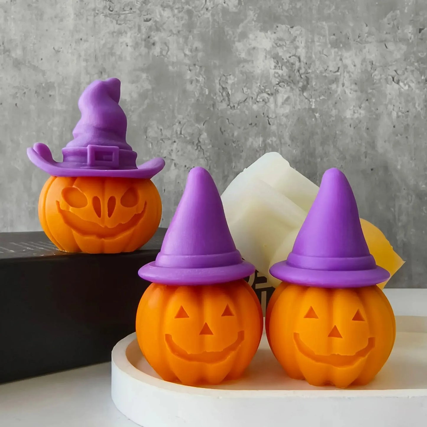 Halloween Witch Hat Pumpkin Silicone Mould