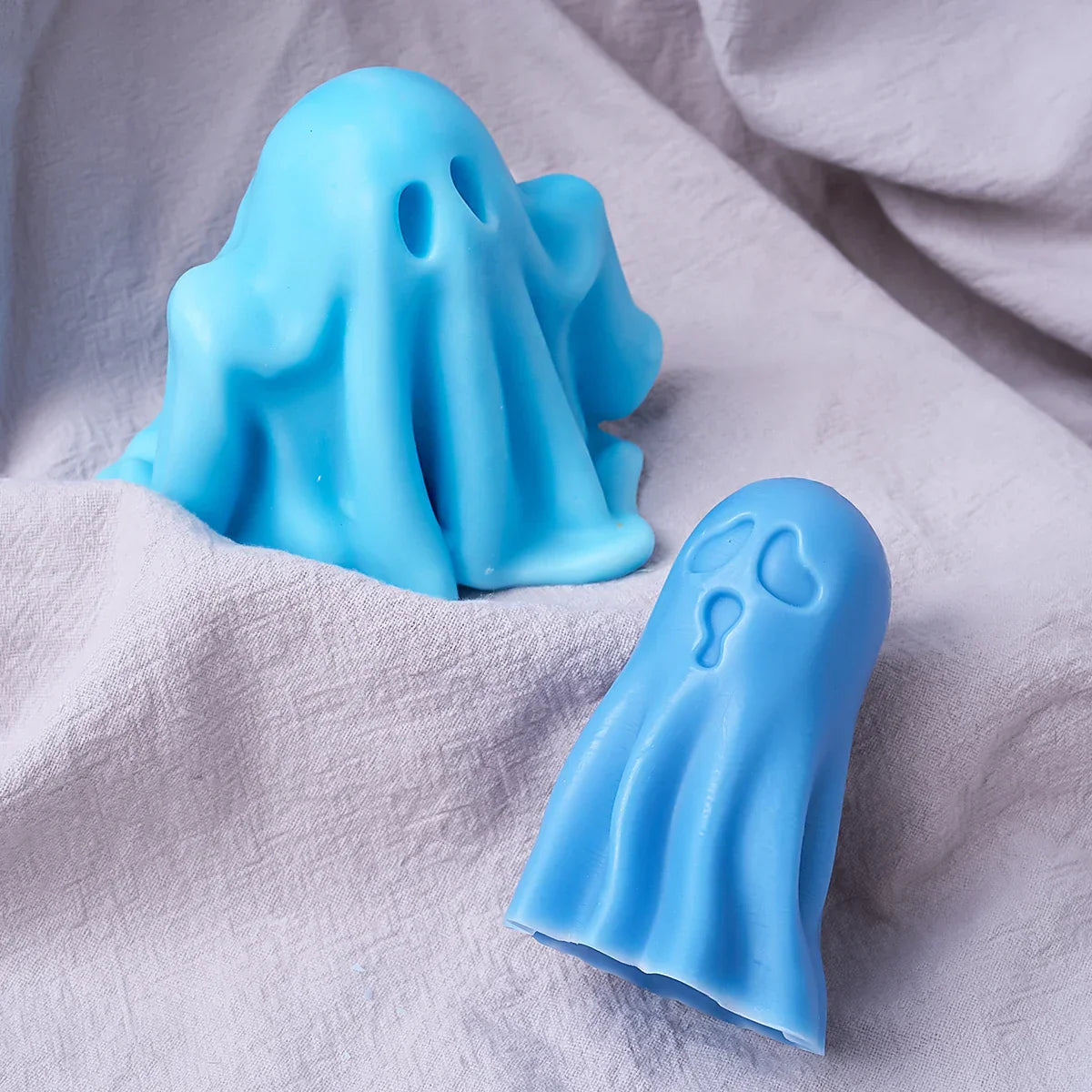 DIY Halloween Ghost Candle Mould - 3D Pumpkin & Ghost