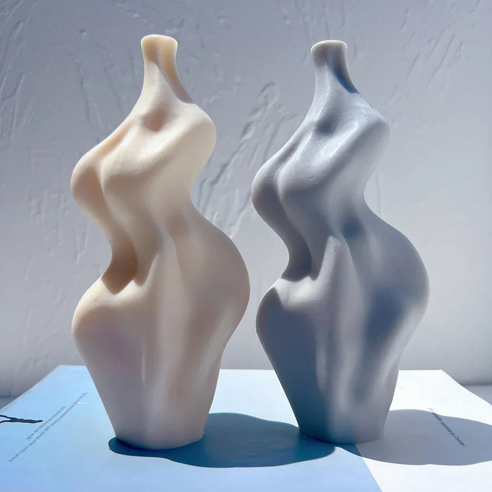 Irregular Geometric Sculptured Candle Silicone Mould