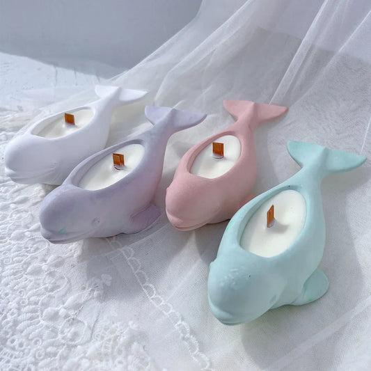 Beluga Whale Candle Vessel Silicone Mould