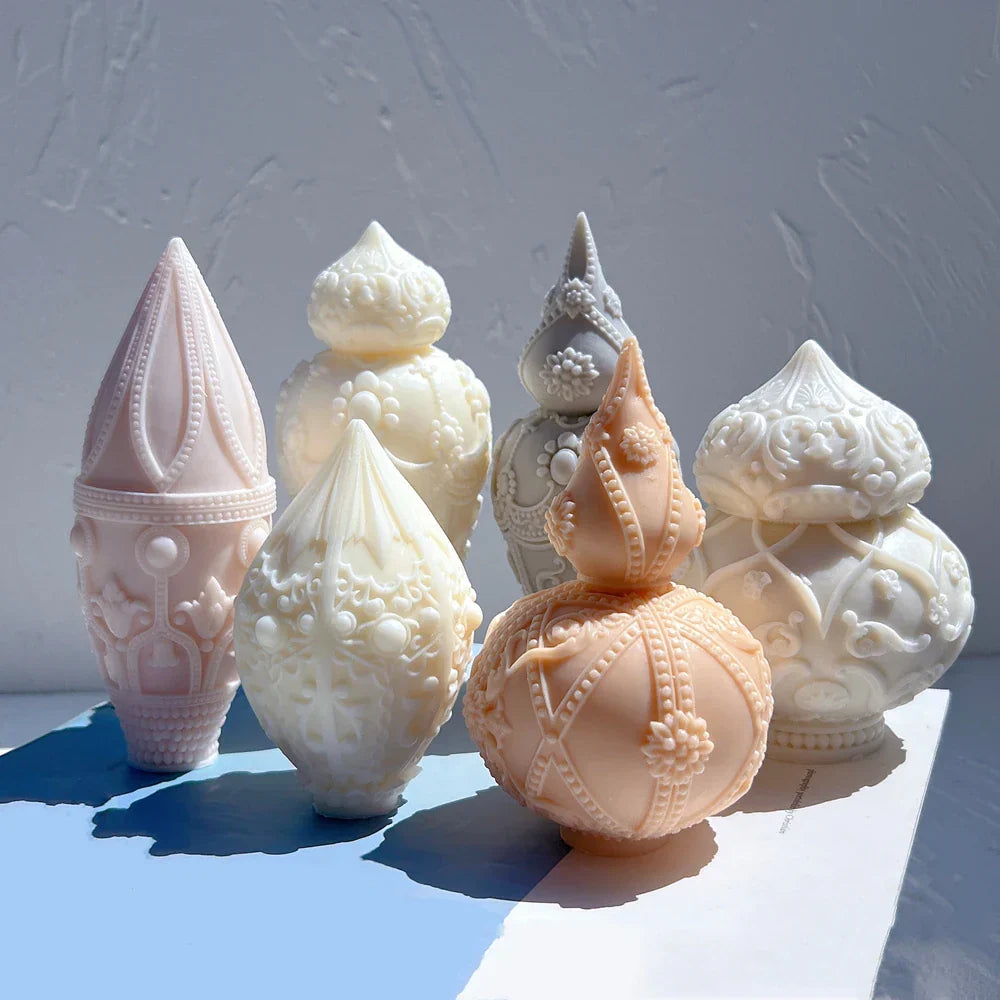 Decorative Bottles Vase Shaped Silicone Candle Mould