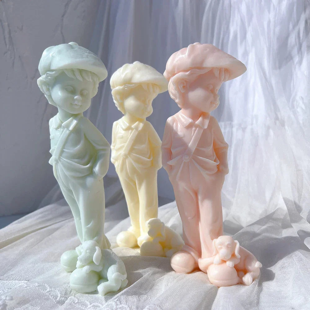 Girl and Boy Candle Mould