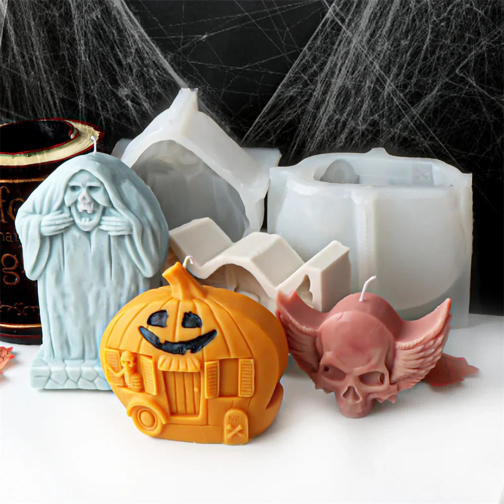 Strange Halloween Silicone Candle Mould
