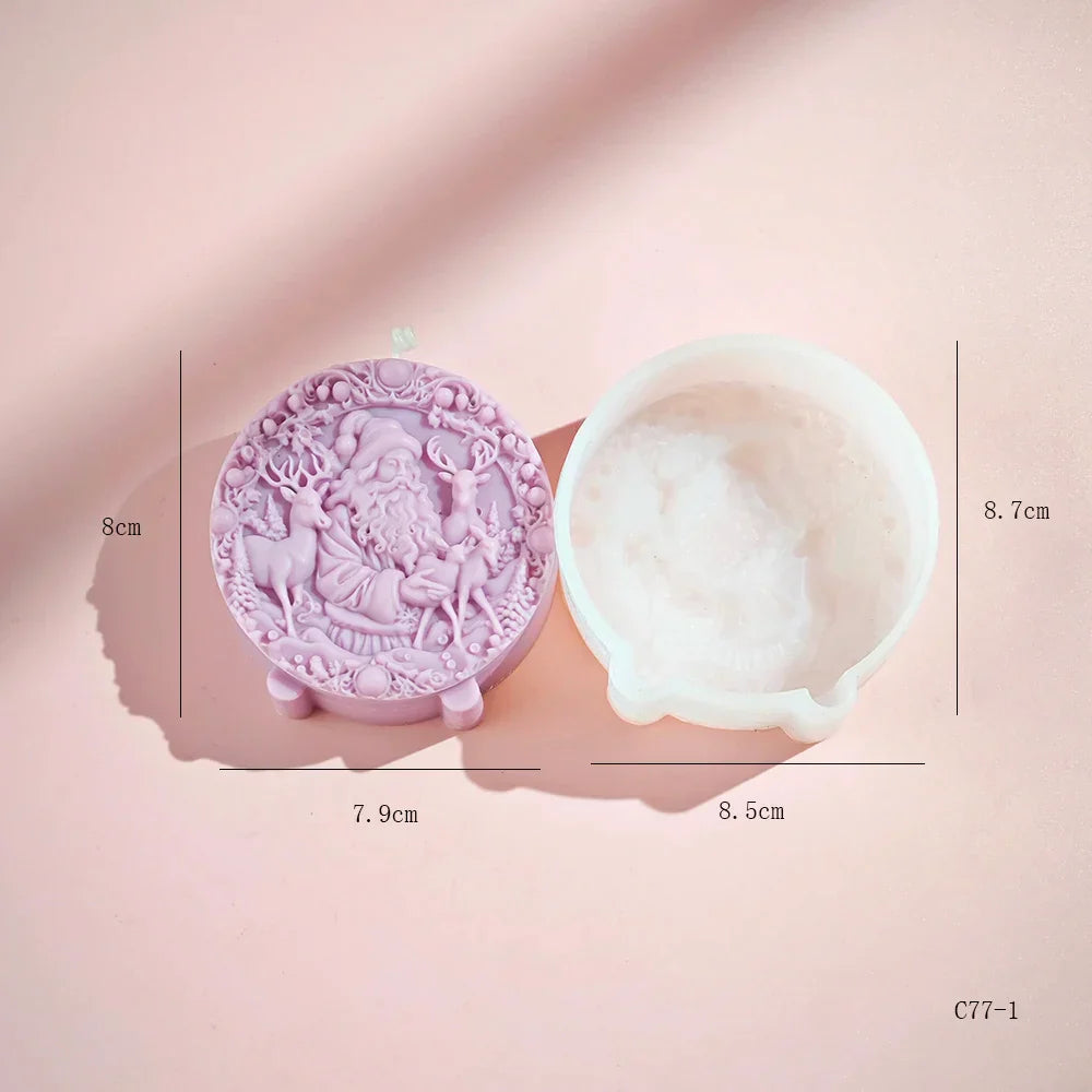 Winter Hat Snowman Candle Mould