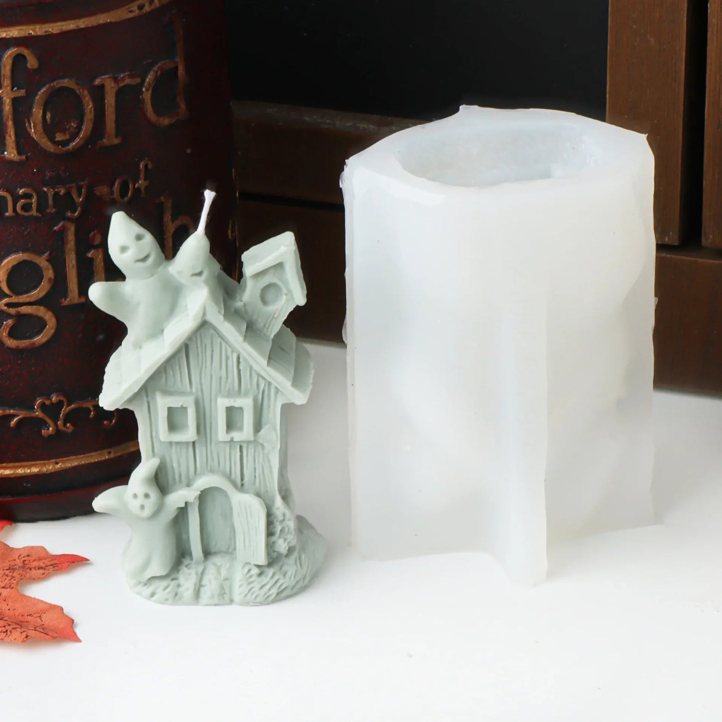 Halloween Spooky House Candle Silicone Moulds