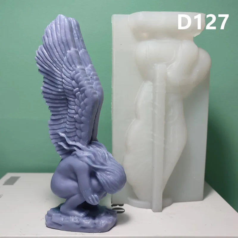 Winged Angel Silicone Candle Mould