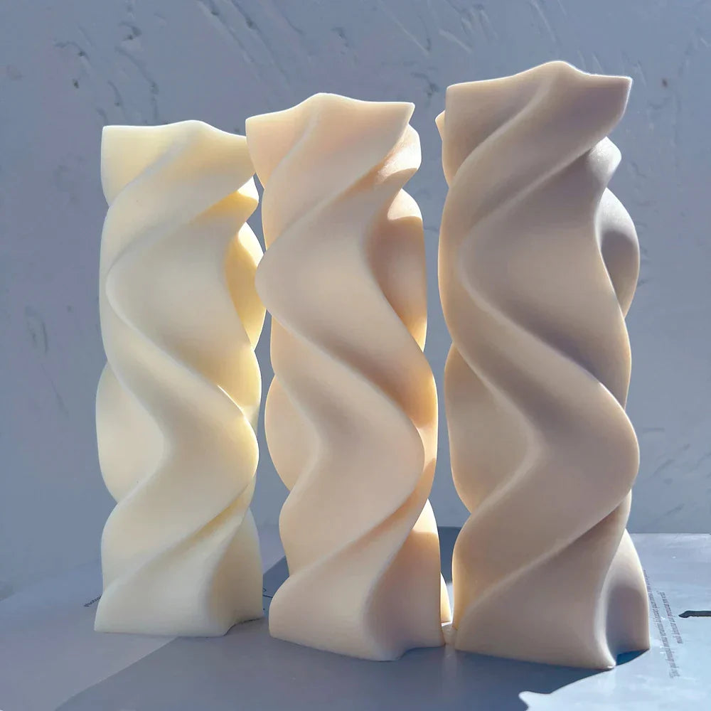 Twirl Pillar Candle Mould