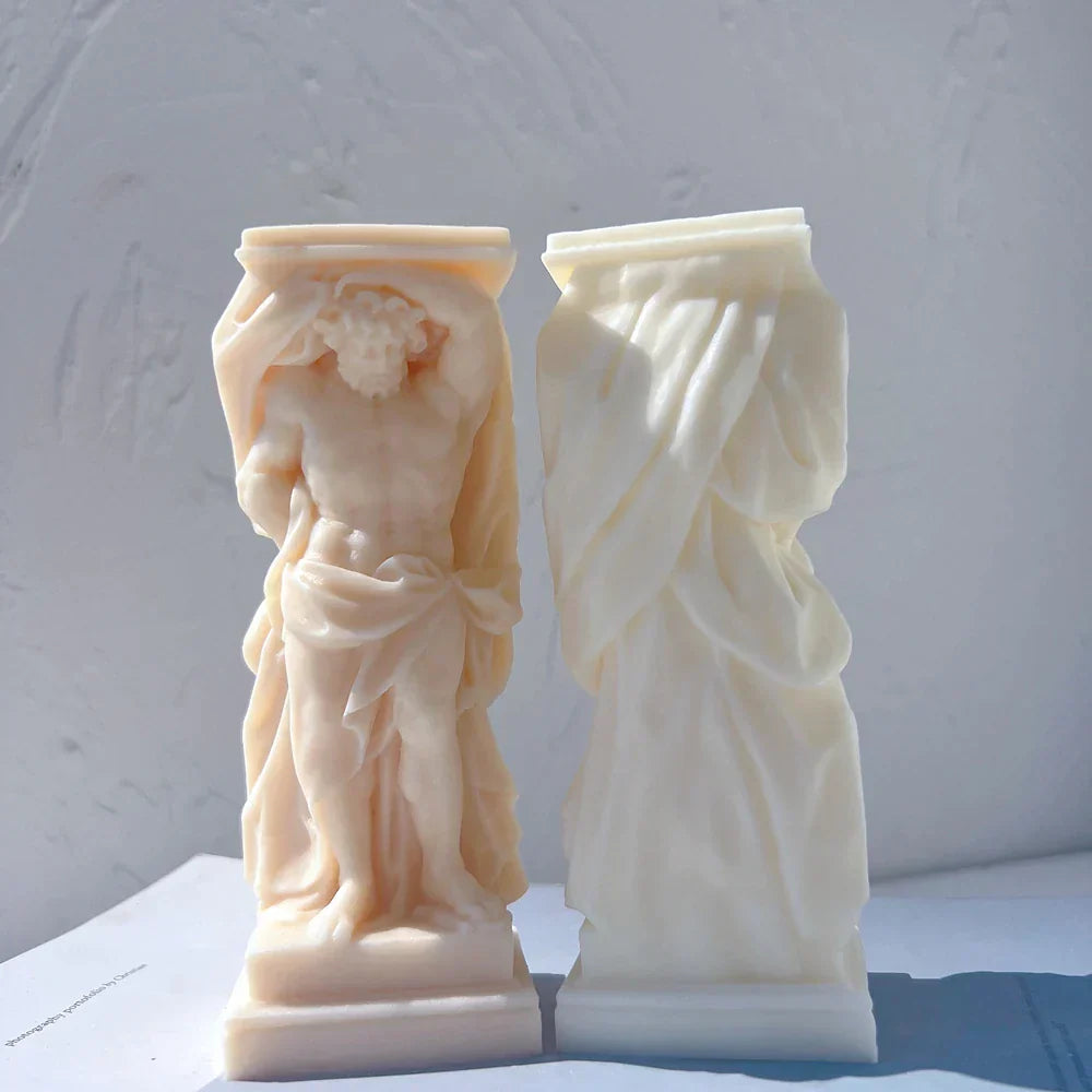 Atlant Statue Silicone Candle Mould