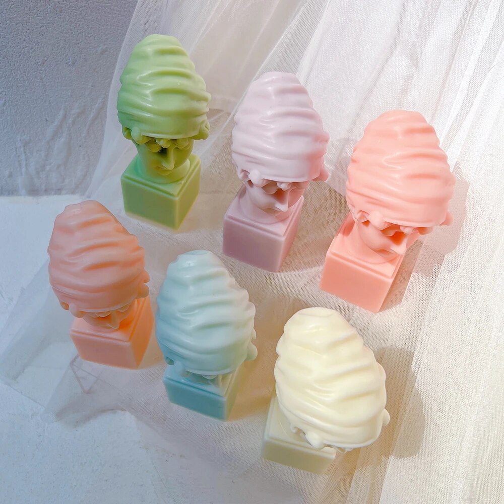 Greek Little Girl Statue Candle Mould