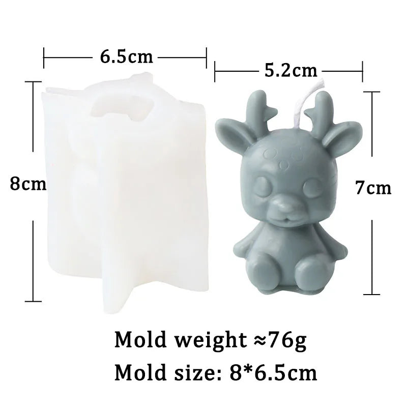 Cartoon Candle Mould Silicone