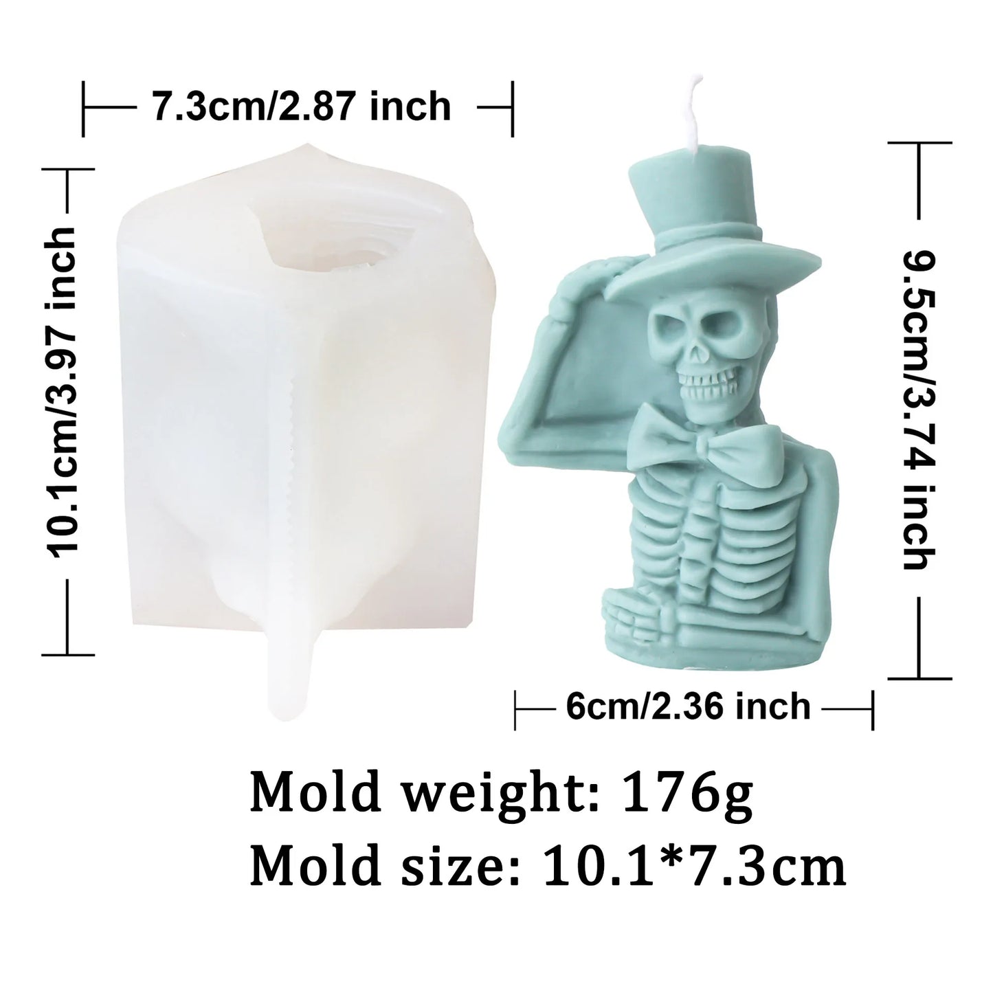 Halloween Spooky House Candle Silicone Moulds