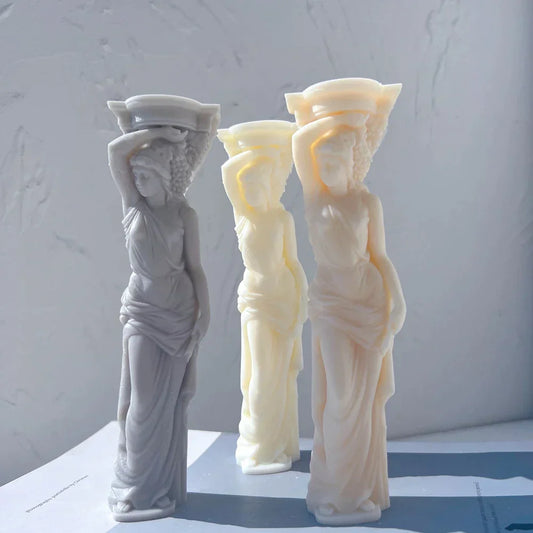 Caryatid Statue Candle Mould
