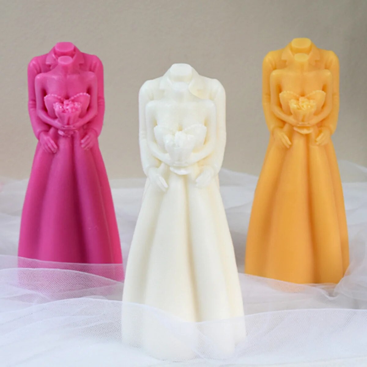 Bride & Groom Candle Mould