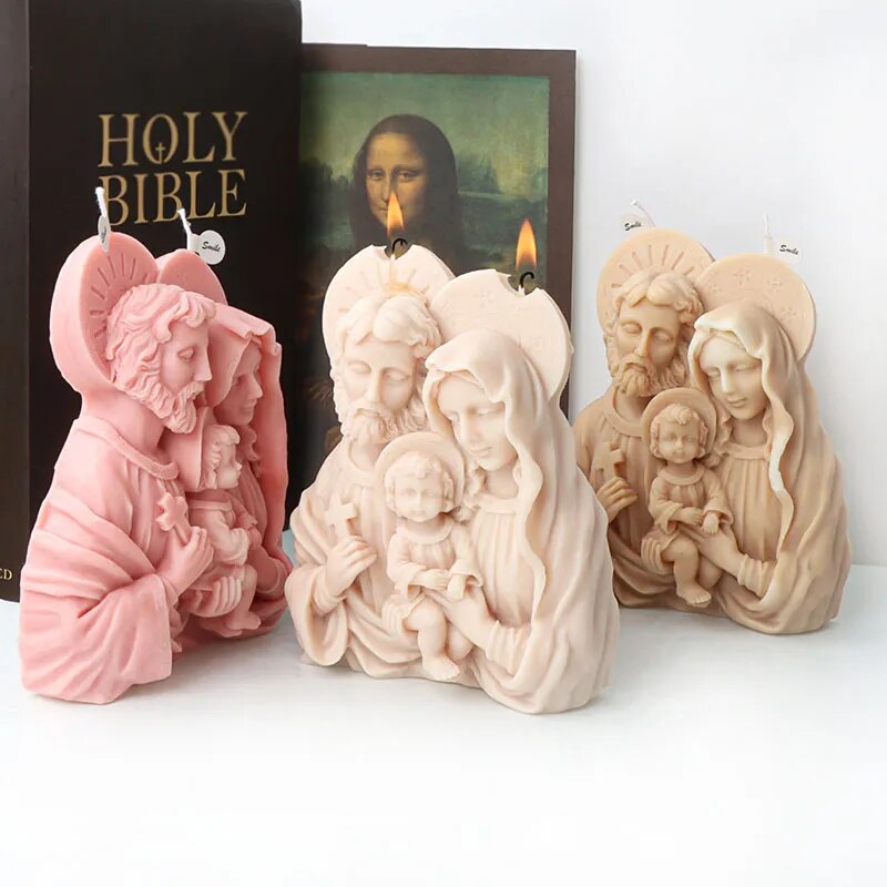 Jesus Family Candle Mould