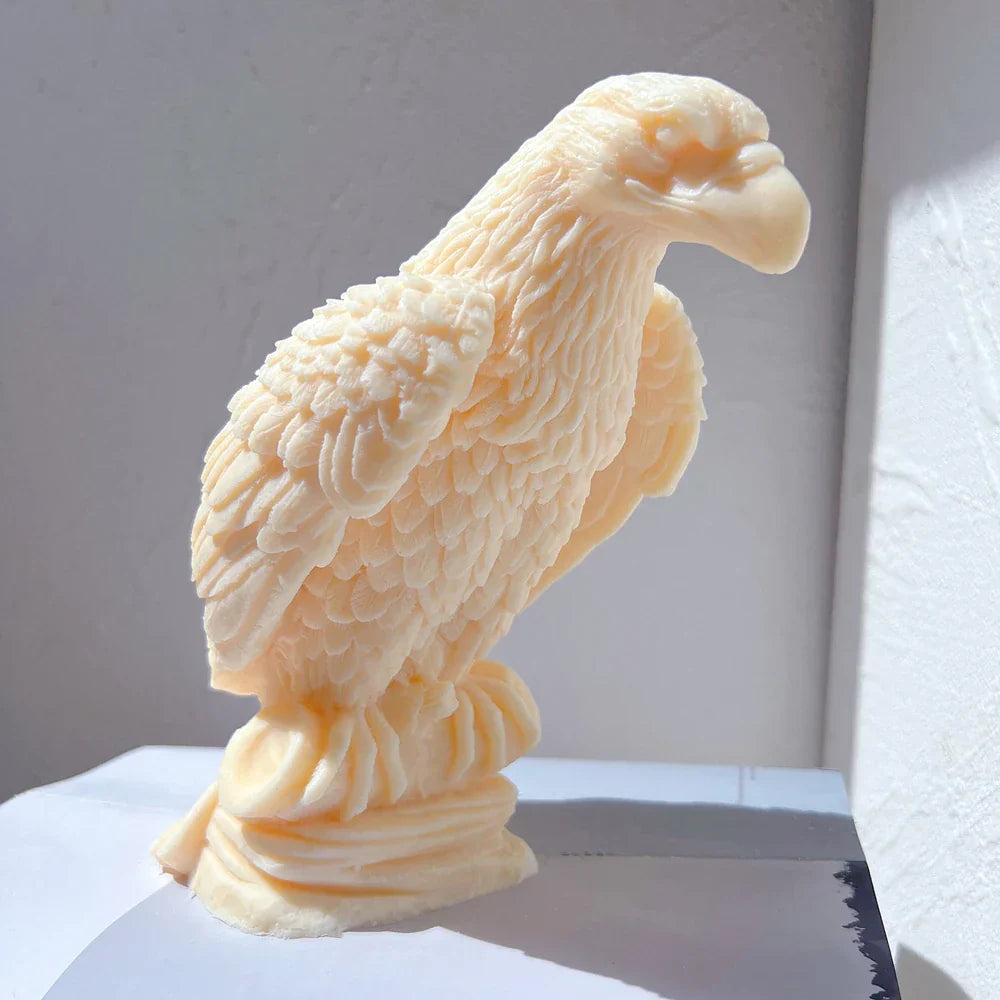 Sitting On Branch Eagle Candle Mould