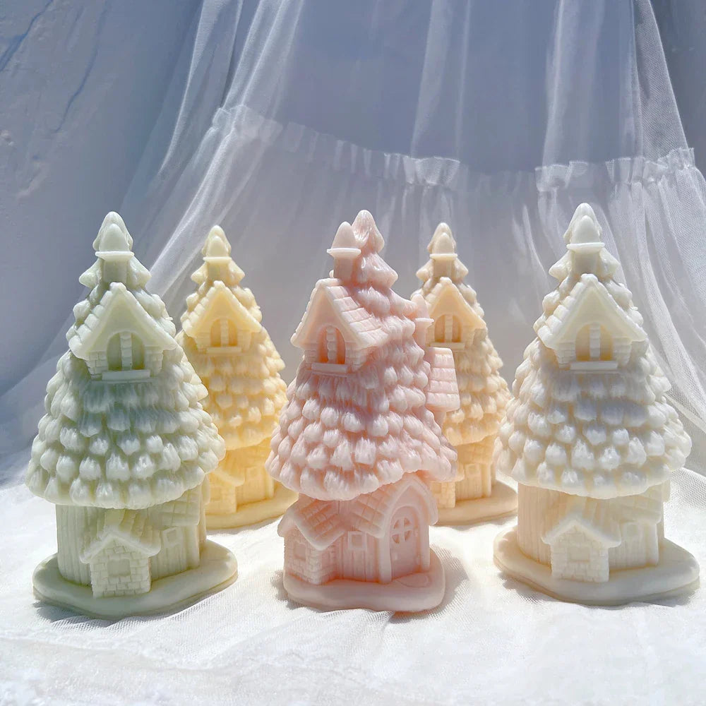 Christmas Grand Spruce Lodge Silicone Candle Mould